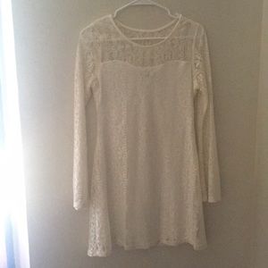 White lace summer dress